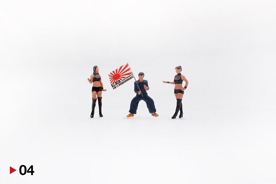 MINI GT  1/64 Figurine - LB★Works Mr. Kato & Show Girls Type A MGTAC04