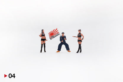 MINI GT  1/64 Figurine - LB★Works Mr. Kato & Show Girls Type A MGTAC04