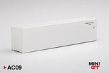 MINI GT 1/64 Dry Container 40' White MGTAC09