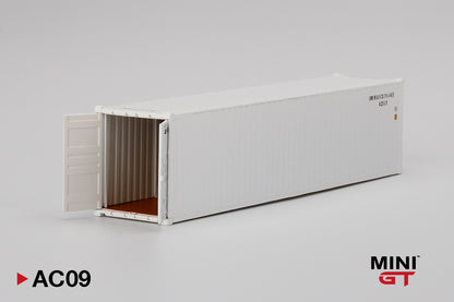 MINI GT 1/64 Dry Container 40' White MGTAC09