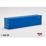 MINI GT 1/64 Dry Container 40' Blue MGTAC10