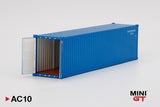 MINI GT 1/64 Dry Container 40' Blue MGTAC10