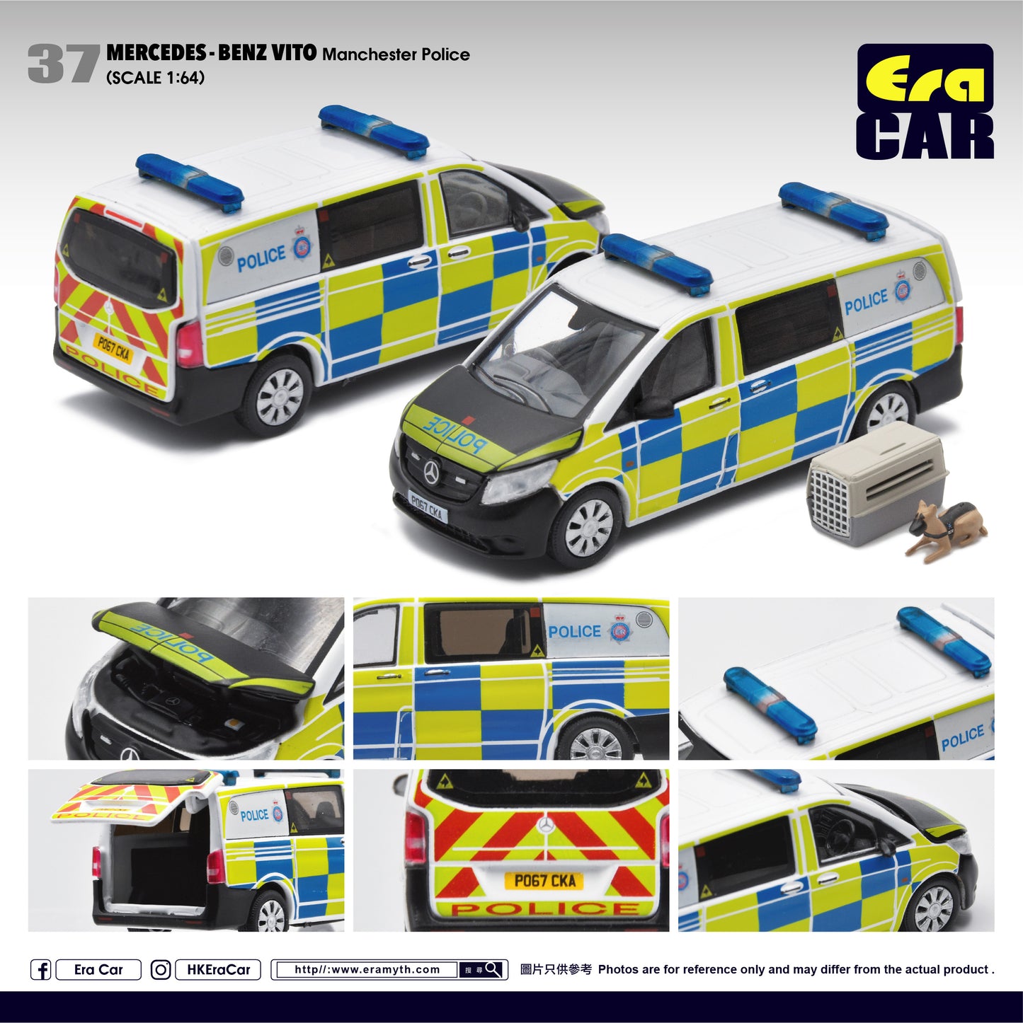 ERA CAR 37 1/64 Mercedes-Benz Vito - Manchester Police MB20VITRN37