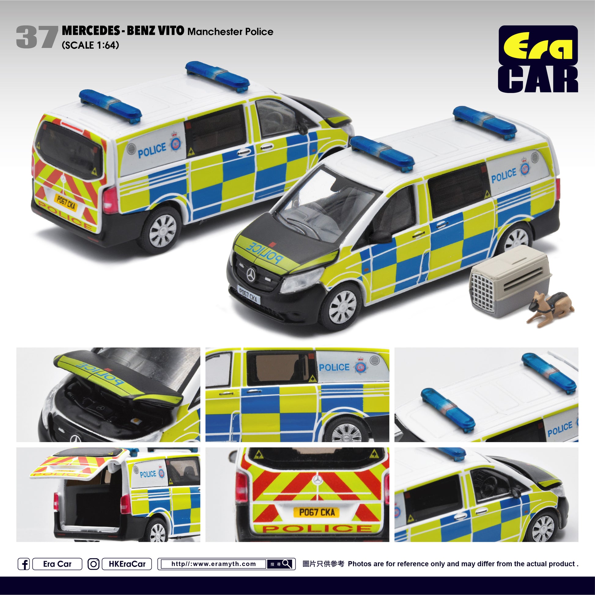 ERA CAR 37 1/64 Mercedes-Benz Vito - Manchester Police MB20VITRN37