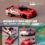 INNO64 1/64 Nissan Skyline R34 GTT Drift Car "SHELL" Jason Mok / Pluto Mok Hong Kong ToyCar Salon 2022 Event Edtion IN64-R34-SHELL