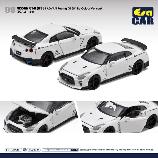 ERA CAR 1/64 2020 Nissan GT-R ADVAN Racing GT (White Colour Verison) NS21GTR99