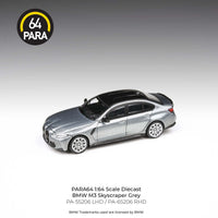 PARA64 1/64 2020 BMW M3 G80 – Skyscraper Grey LHD PA-55206