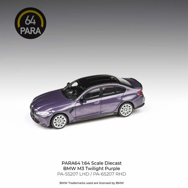 PARA64 1/64 2020 BMW M3 G80 – Twilight Purple LHD PA-55207