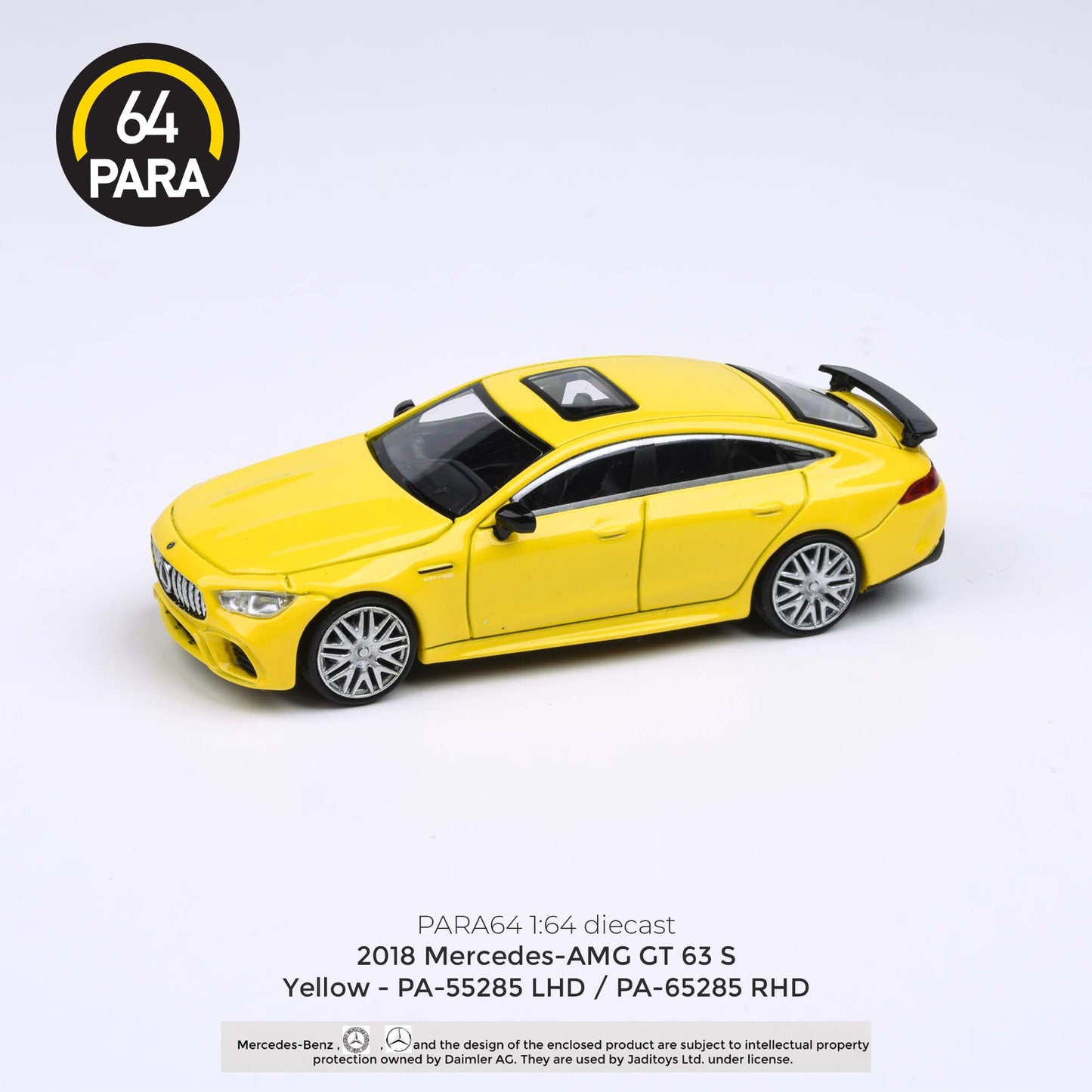 PARA64 1/64 2018 Mercedes-AMG GT 63 S Yellow LHD PA-55285