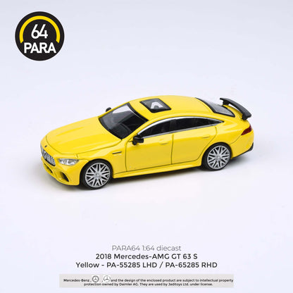 PARA64 1/64 2018 Mercedes-AMG GT 63 S Yellow LHD PA-55285