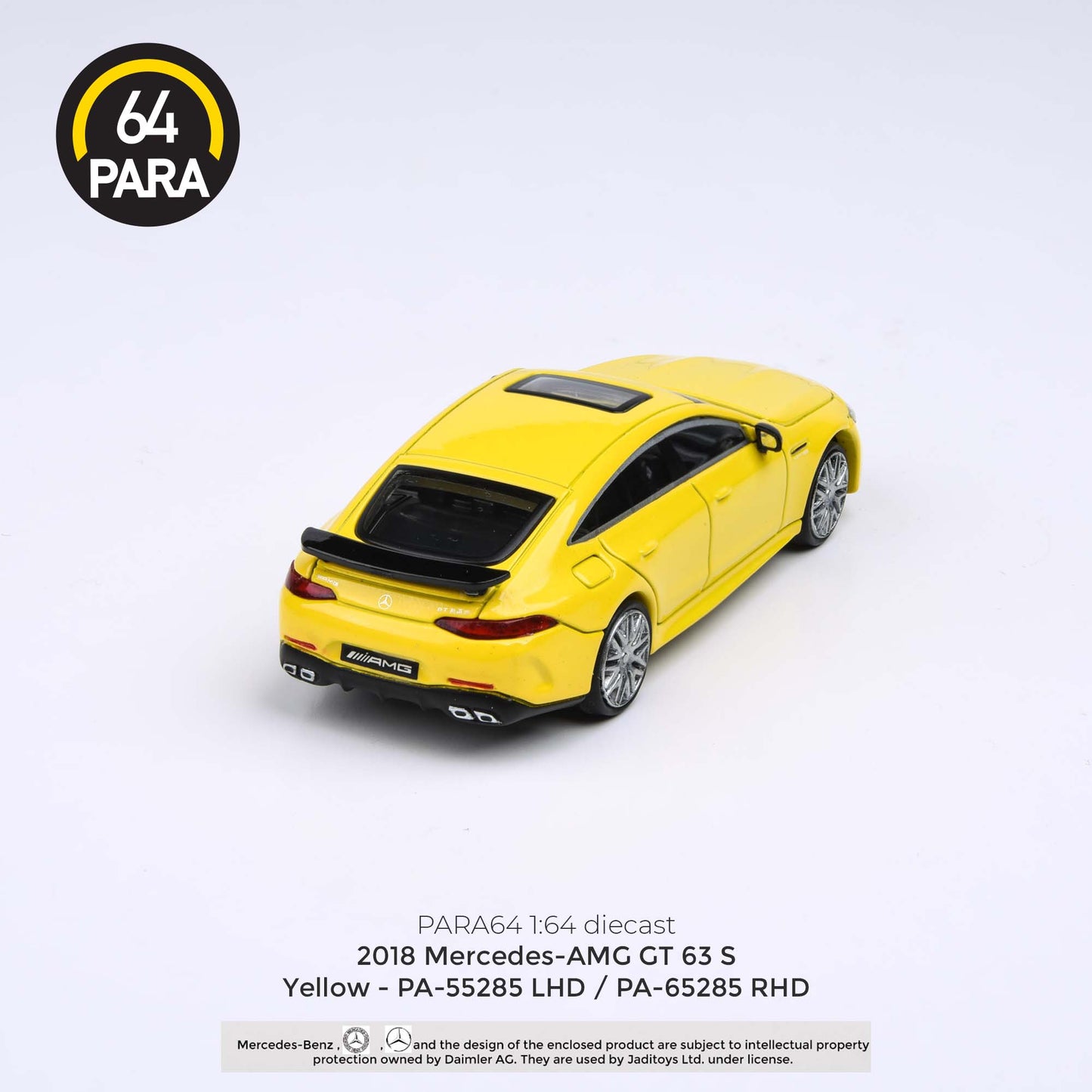 PARA64 1/64 2018 Mercedes-AMG GT 63 S Yellow LHD PA-55285