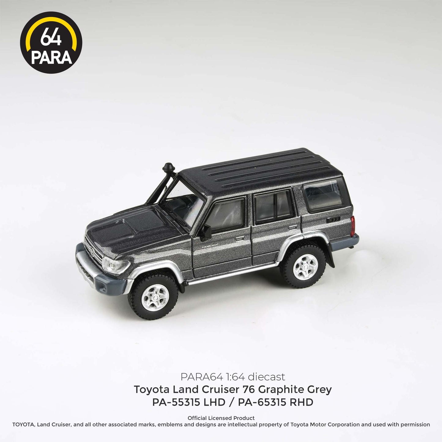 PARA64 1/64 2014 Toyota  Land Cruiser LC76  Graphite Grey LHD PA-55315