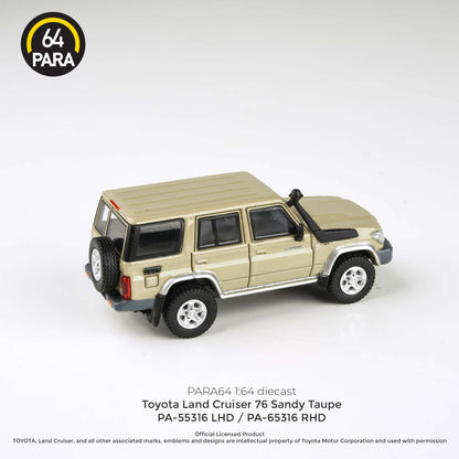 PARA64 1/64 2014 Toyota  Land Cruiser LC76  Sandy Taupe LHD PA-55316
