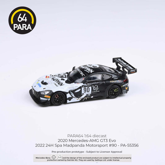 PARA64 1/64 Mercedes-AMG GT3 Evo 2022 24H Spa Madpanda Motorsport #90 LHD PA-55356