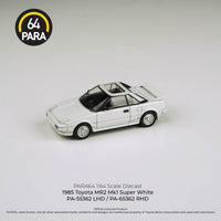 PARA64 1/64 1985 Toyota MR2 Mk1 Super White LHD PA-55362