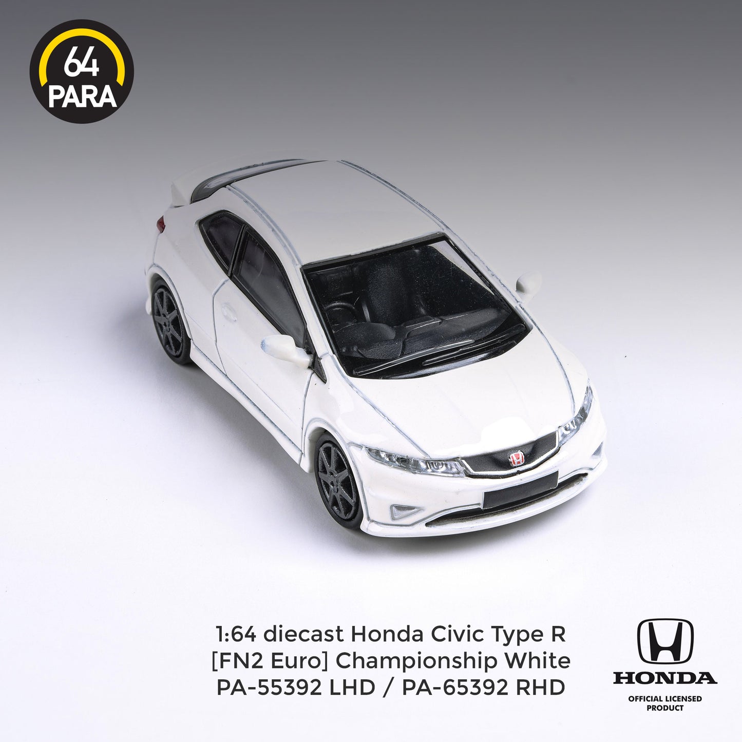 PARA64 1/64 Honda Civic FN2 Type R Championship White RHD PA-65392