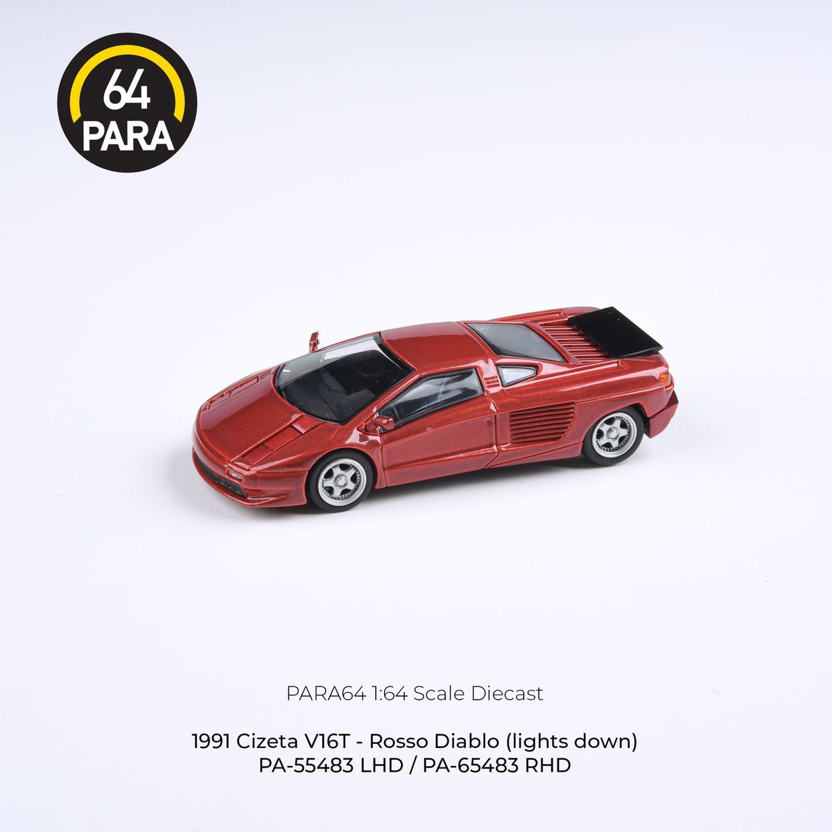 PARA64 1/64 1991 Cizeta-Moroder V16T – Rosso Diablo RED LHD PA-55483