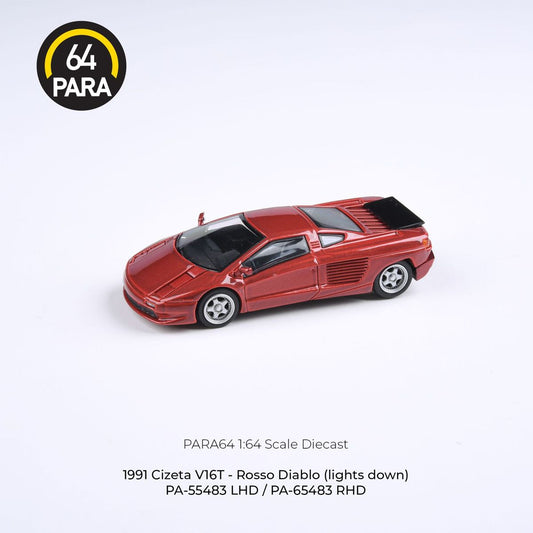 PARA64 1/64 1991 Cizeta-Moroder V16T – Rosso Diablo RED LHD PA-55483
