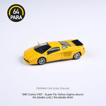 PREORDER PARA64 1/64 1991 Cizeta-Moroder V16T Super Fly Yellow LHD PA-55484 (Approx. Release Date : Q1 2023 subject to manufacturer's final decision)