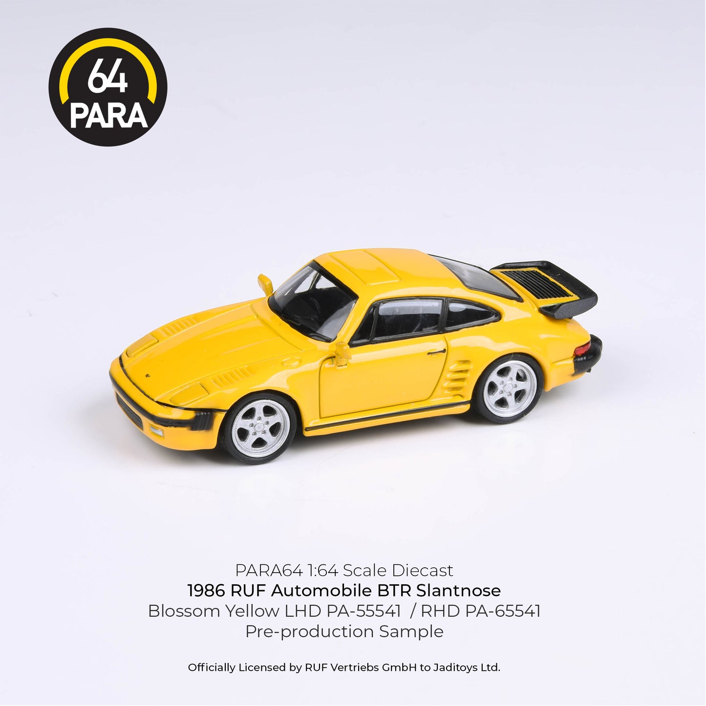 PARA64 1/64 1986 RUF BTR Slantnose Blossom Yellow LHD PA-55541