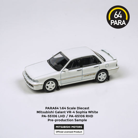 PARA64 1/64 Mitsubishi Galant VR-4 Sophia White RHD PA-65106