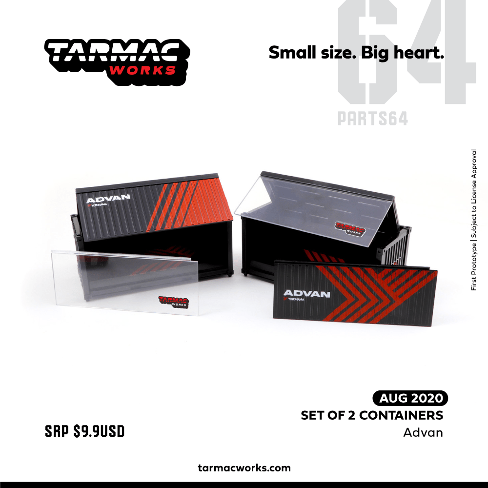 Tarmac Works Container Base Set of 2 T64C-001-ADV