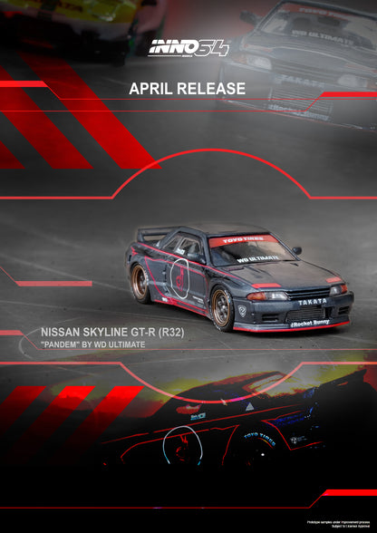 INNO64 1/64 NISSAN SKYLINE GT-R R32 "PANDEM" By WD ULTIMATE IN64-R32P-WDUL