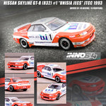INNO64 1/64 NISSAN SKYLINE GT-R (R32) #1 "UNISIA JECS" JTCC 1993 M. Hasemi / H. Fukuyama IN64-R32-UNIJ