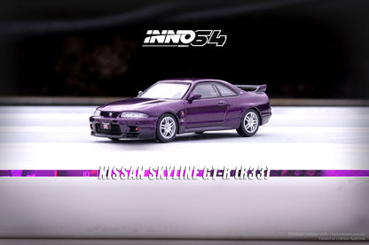 INNO64 1/64 NISSAN SKYLINE GT-R (R33) Midnight Purple IN64-R33-MP
