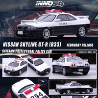 INNO64 1/64 NISSAN SKYLINE GT-R R33 Saitama Prefectural Police Car IN64-R33-JPC