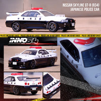 INNO64 1/64 NISSAN SKYLINE GT-R (R34) Japanese Police Car IN64-R34-JPC