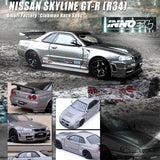INNO64 1/64 NISSAN SKYLINE GT-R (R34) OMORI FACTORY "CLUBMAN RACE SPEC" IN64-R34-OFCRS
