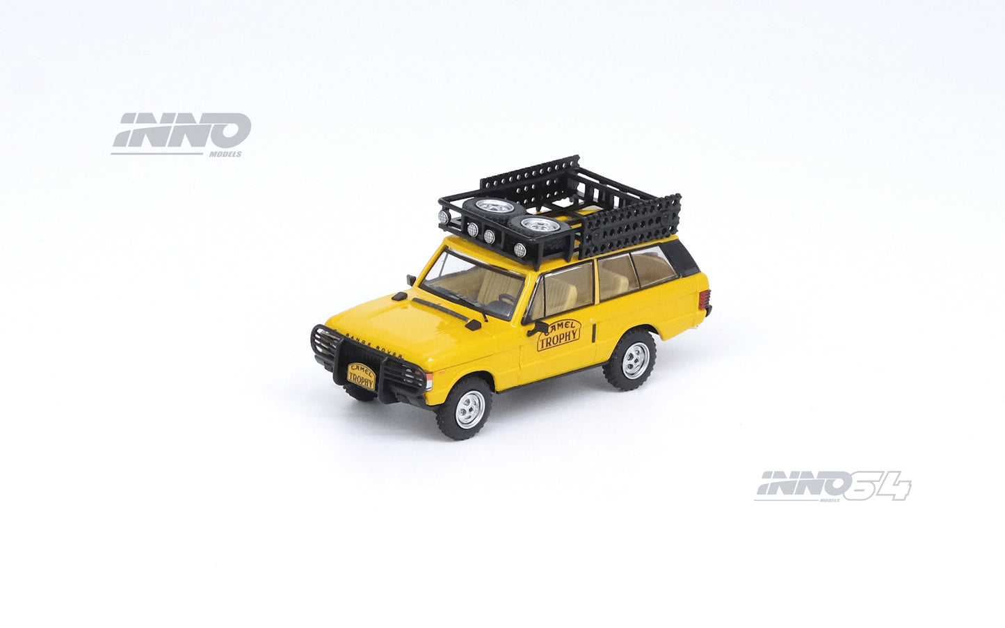 INNO64 1/64 RANGE ROVER "CLASSIC" CAMEL TROPHY 1982 (1 Tool Box and 4 Fuel/Oil Container included) IN64-RRC-CT82