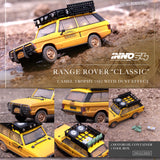INNO64 1/64 RANGE ROVER "CLASSIC" CAMEL TROPHY 1982 With Dust Effect (1 Tool Box and 4 Fuel/Oil Container included) IN64-RRC-CT82DE