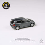 PARA64 1/64 Honda 2001 Civic Type R EP3 Cosmic Grey LHD PA-55344