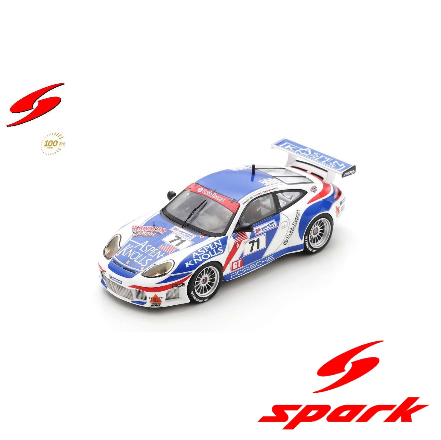 Spark Model 1/43 Porsche 996 GT3 R No.71 Le Mans 2000 C. Wagner - S. Lewis - B. Mazzuoccola S9937