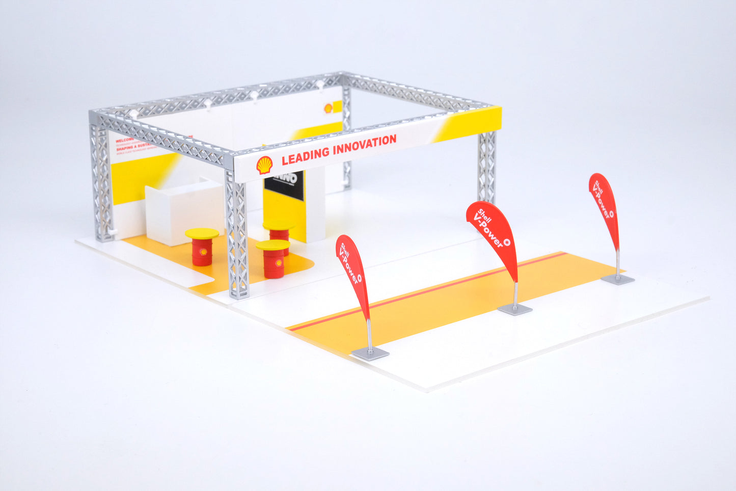 INNO64 1/64 "SHELL" KIOSK DIORAMA DIO64-001-SHELL