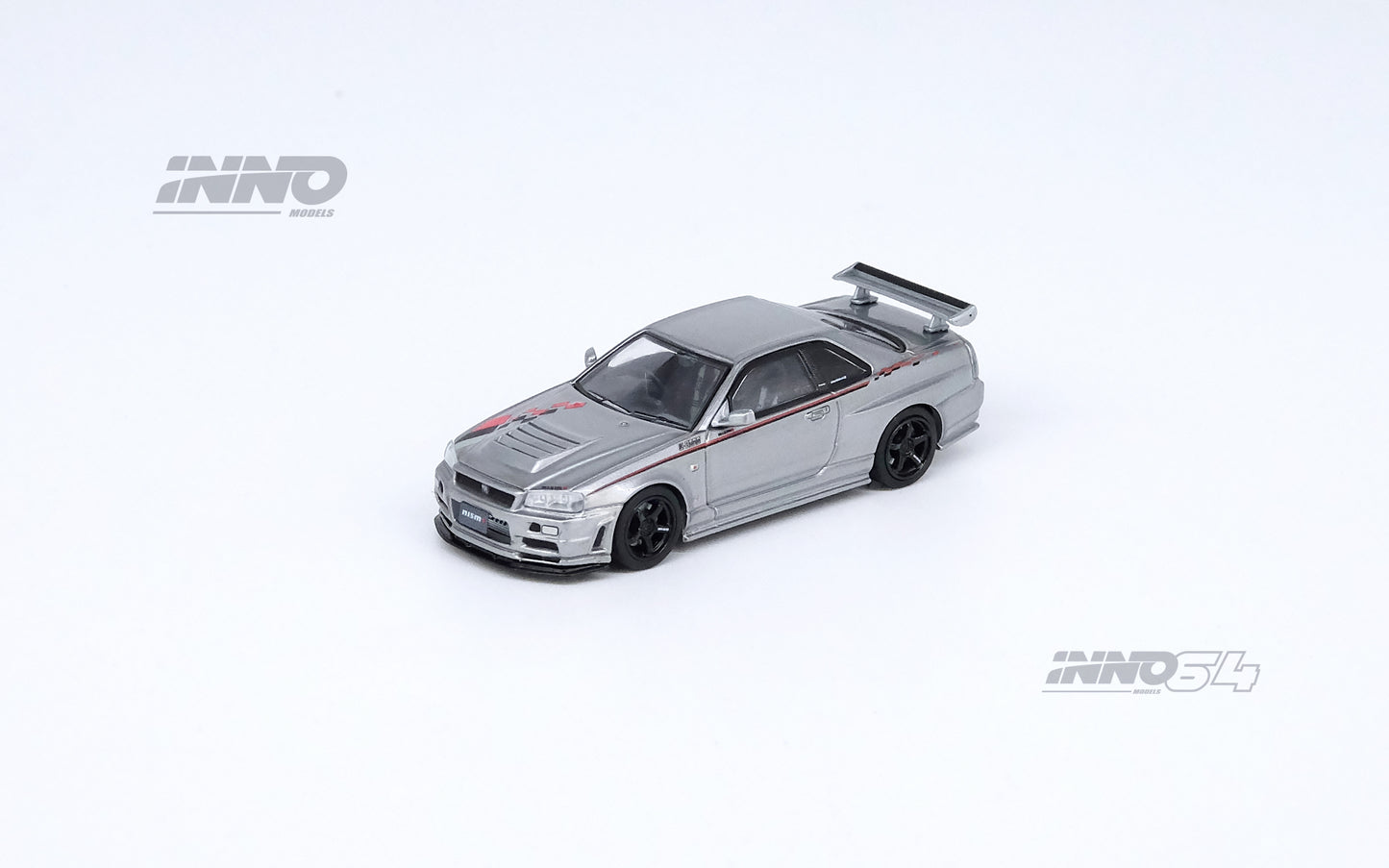 INNO64 1/64 NISSAN SKYLINE GT-R R34 R-TUNE Silver IN64-R34RT-SIL