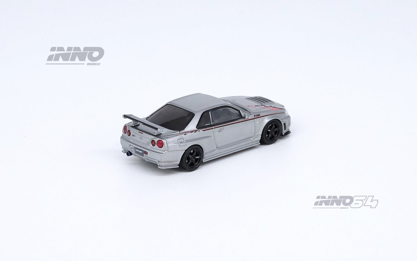 INNO64 1/64 NISSAN SKYLINE GT-R R34 R-TUNE Silver IN64-R34RT-SIL