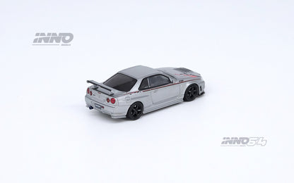 INNO64 1/64 NISSAN SKYLINE GT-R R34 R-TUNE Silver IN64-R34RT-SIL