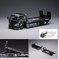 Micro Turbo 1/64 Custom Flatbed Tow Monster Energy MT64020