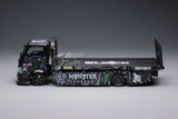 Micro Turbo 1/64 Custom Flatbed Tow Monster Energy MT64020