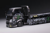 Micro Turbo 1/64 Custom Flatbed Tow Monster Energy MT64020