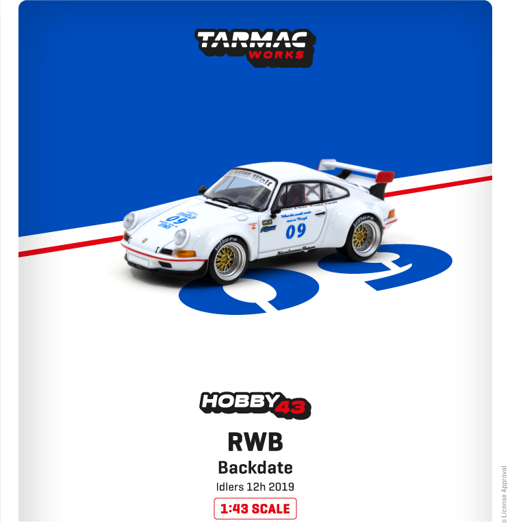 TARMAC WORKS 1/43 HOBBY43 RWB Backdate Idlers 12 hours 2019 T43-018-WH2
