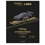 TARMAC WORKS HOBBY43 1/43 LB-WORKS NISSAN GT-R R35 type 2 JPS T43-019-JPS