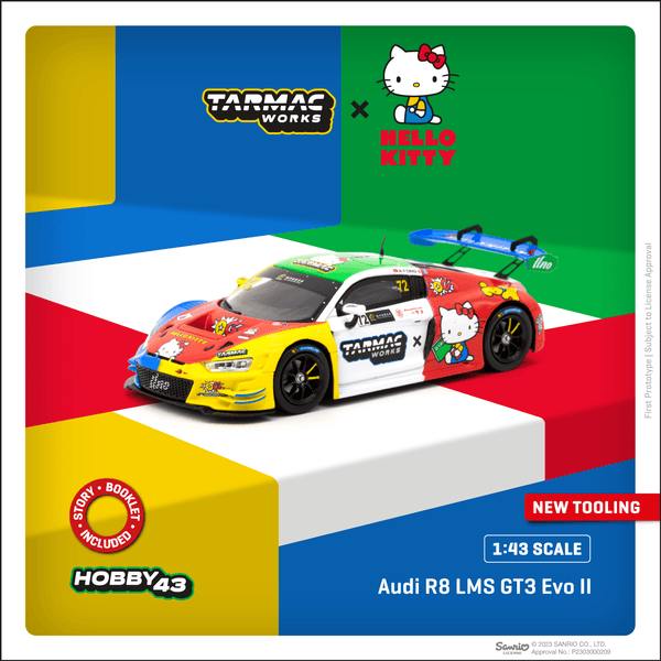 TARMAC WORKS HOBBY43 1/43 Audi R8 LMS GT3 Evo II Macau GT Cup 2022 Uno Racing Adderly Fong T43-027-22MGP72