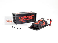 Tarmac Works 1/64 Mercedes-AMG GT3 4A Like Black No. 4 (Red) with Container Limited to 500pcs produced T64-008-4A4R