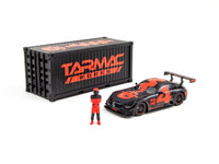 Tarmac Works 1/64 Mercedes-AMG GT3 4A Like Black No. 4 (Red) with Container Limited to 500pcs produced T64-008-4A4R