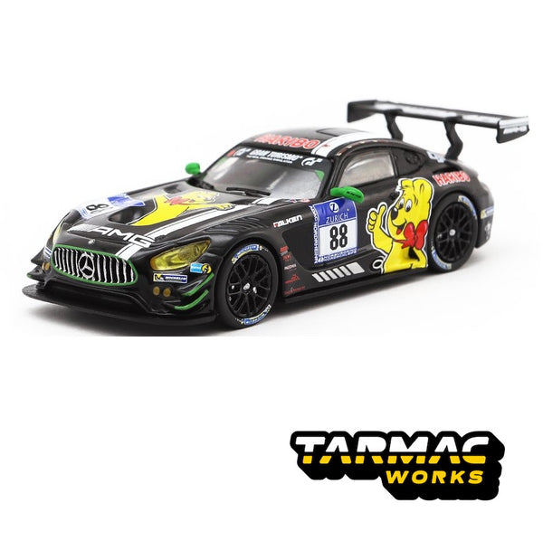 Tarmac Works 1/64 HOBBY64 Mercedes-AMG GT3 Nurburgring 24h 2016 #88 Haribo Racing T64-008-HRT16