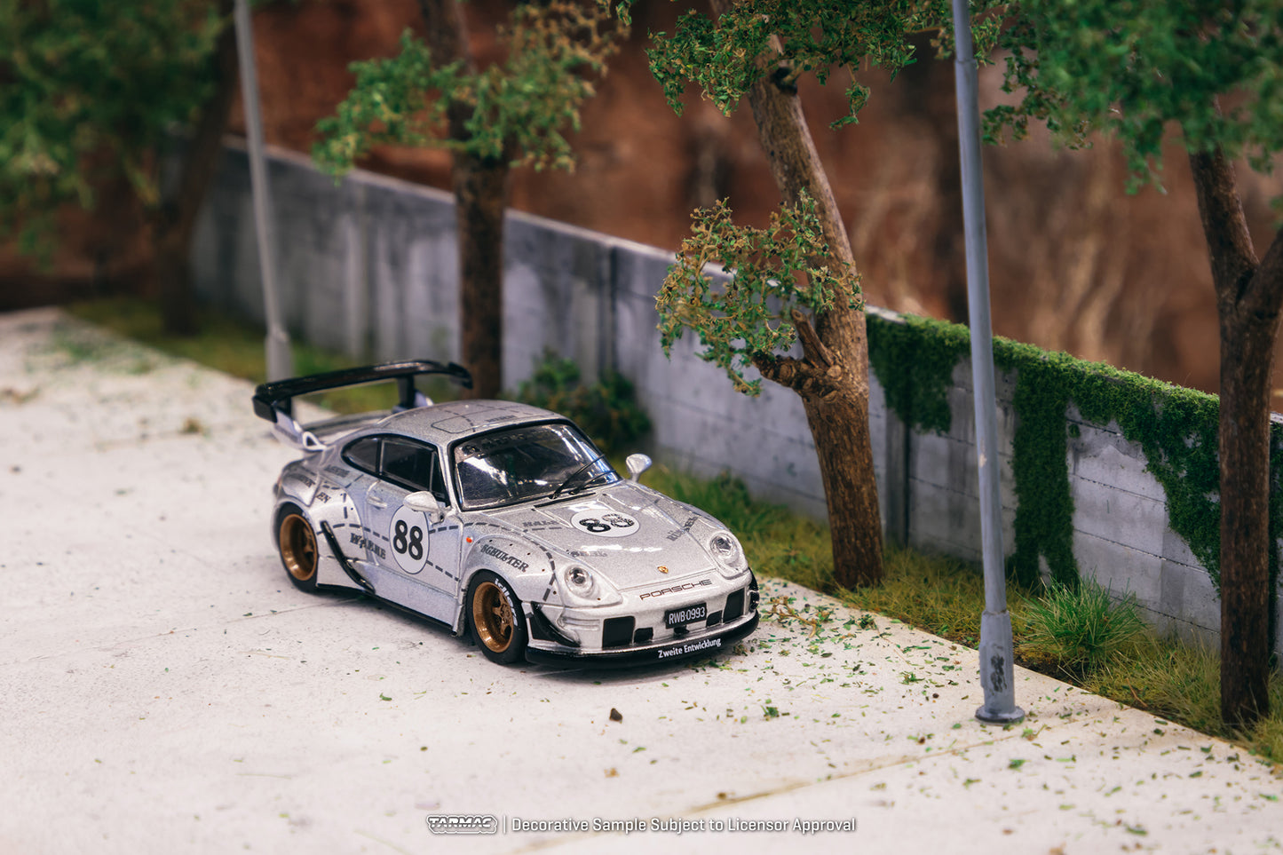 TARMAC WORKS HOBBY64 1/64 RWB 993 Silver Phantom Special Edition T64-017-JC